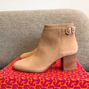 NEW Tory Burch Sofia 65mm Suede Bootie